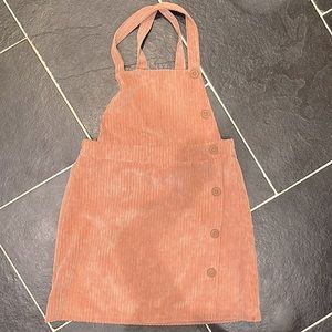 Pink Corduroy Overall skirt